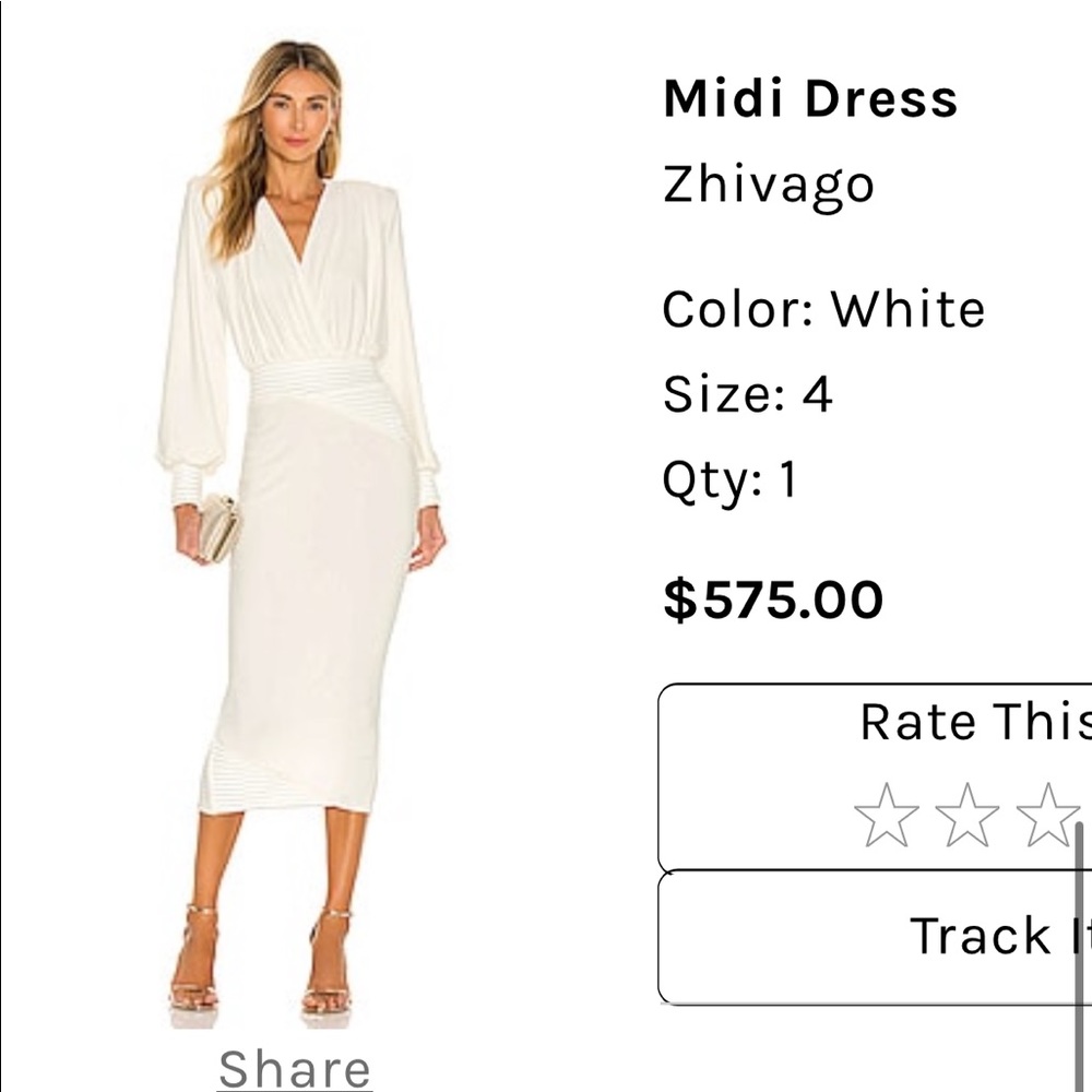 Zhivago MIDI White dress